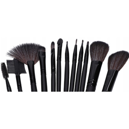 UR99C PĘDZLE DO MAKIJAŻU ZESTAW MAKEUP 12 SZT + ETUI