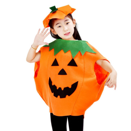 Przebranie Halloween, kostium dynia, pomarańczowy, dziecięcy, rozmiar M, komplet