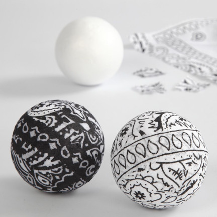 677806 KULA BOMBKA KULE STYROPIANOWE 8cm DECOUPAGE 10szt