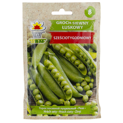 W0746 GROCH SIEWNY ŁUSKOWY SZEŚCIOTYGODNIOWY NASIONA 50G SZYBKI ZBIÓR