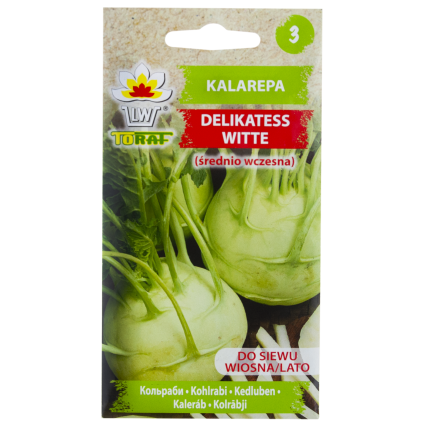 W1073 KALAREPA NASIONA KALAREPY DELIKATESS WITTE BIAŁA ŚR WCZESNA 2G wiosna/lato