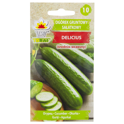 W1339 OGÓREK podłużny DELICIUS NASIONA OGÓRKA WARZYW SADZENIA SAŁATKOWA ODMIANA
