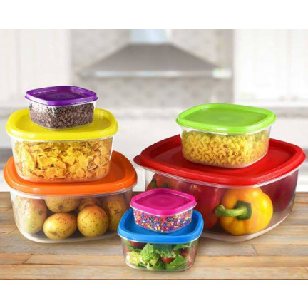 TG56581 POJEMNIKI NA ŻYWNOŚĆ ZESTAW 7szt lunchbox kuchenne