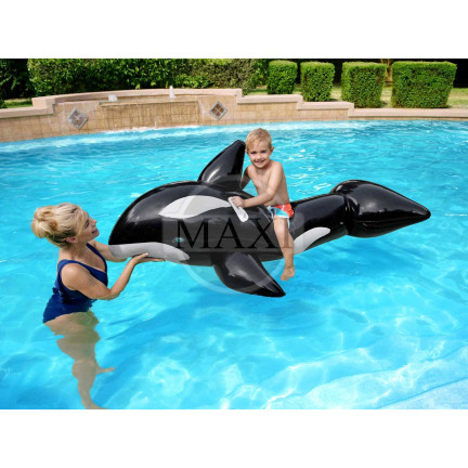 41009 MATERAC DMUCHANY ogromny do pływania ORKA PLAŻOWY uchwyty