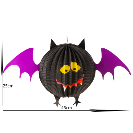 TG44474 NIETOPERZ DUŻY HALLOWEEN DEKORACJA WISZĄCA
