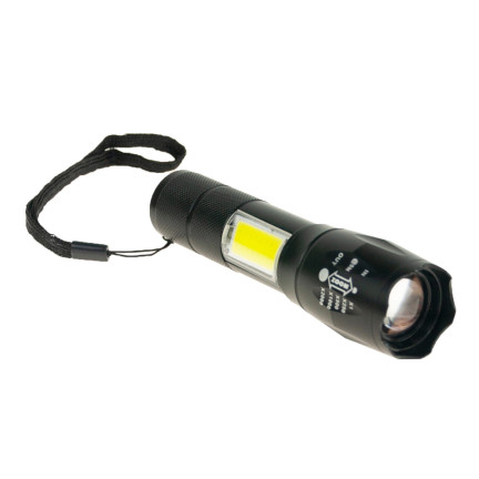 XA047 LATARKA TAKTYCZNA KIESZONKOWA LED ZOOM USB COBE