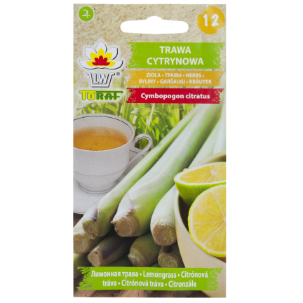 Z3034 TRAWA CYTRYNOWA NASIONA ZIÓŁ ZIOŁA LEMONGRASS WŁAŚCIWOŚCI ZDROWOTNE 0,1G