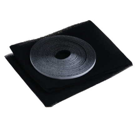 ZZ80 MOSKITIERA SIATKA NA OKNO OWADY 130x150 +RZEP CZARNA PRZECIW OWADOM KOMAROM