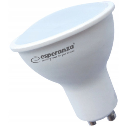 ELL142 ŻARÓWKA LED GU10 6W ciepla biala 3000k 120° WYDAJNA