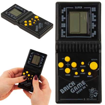 ZB20 ELEKTRONICZNA GRA TETRIS WĘŻYK KONSOLA KIESZONKOWA