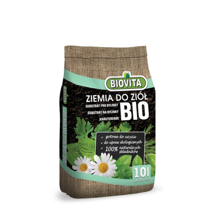 BIO30 Biovita Ziemia, Podłoże BIO do Ziół, Naturalna 10L