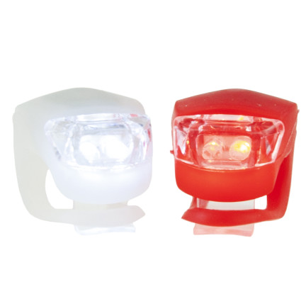 ZW39 DIODOWA LAMPKA ROWEROWA LED PRZÓD TYŁ 2 SZT
