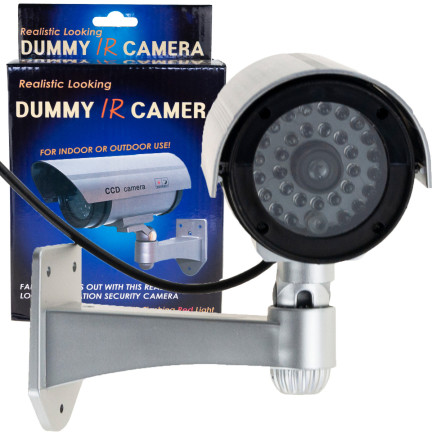 ZW70 KAMERA ATRAPA IR LED MONITORING KAMERA ZEWNĘTRZNA ŚCIENNA Z DIODĄ MIGAJĄCA