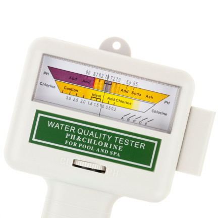 ZW75 BASENOWY MIERNIK TESTER PH WODY POZIOM CHLORU DOKŁADNY NA BATERIE