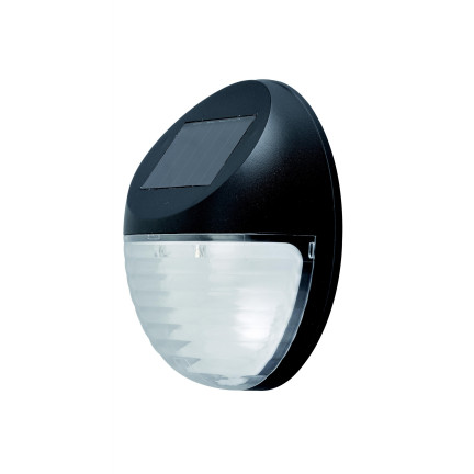 SOL0694 Lampka solarna ogrodowa, lampa czarna z plastiku, 11,3 x 11,3 x 4,5 CM