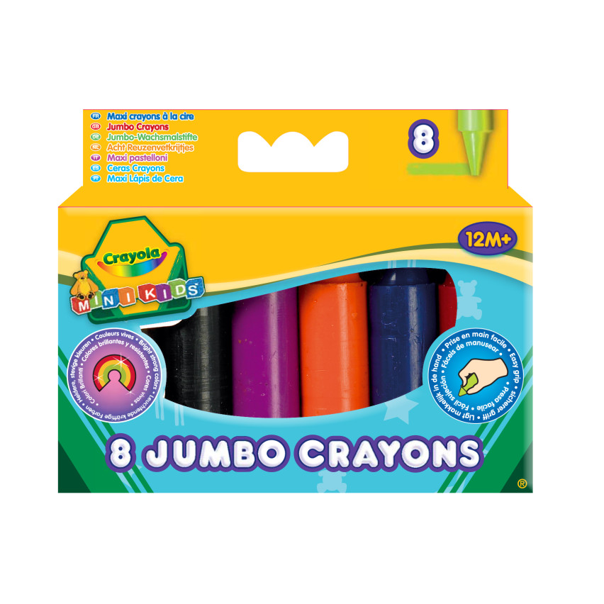 CR67 KREDKI ŚWIECOWE MINIKIDS 8 SZT CRAYOLA