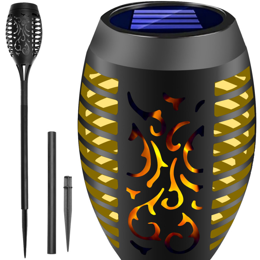 14550 Lampa solarna pochodnia, lampki solarne do ogrodu, oświetlenie ogrodowe led