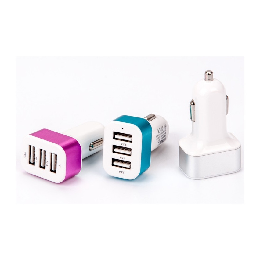 JJ15 3xUSB UNIWERSALNA ŁADOWARKA SAMOCHODOWA 5,1A