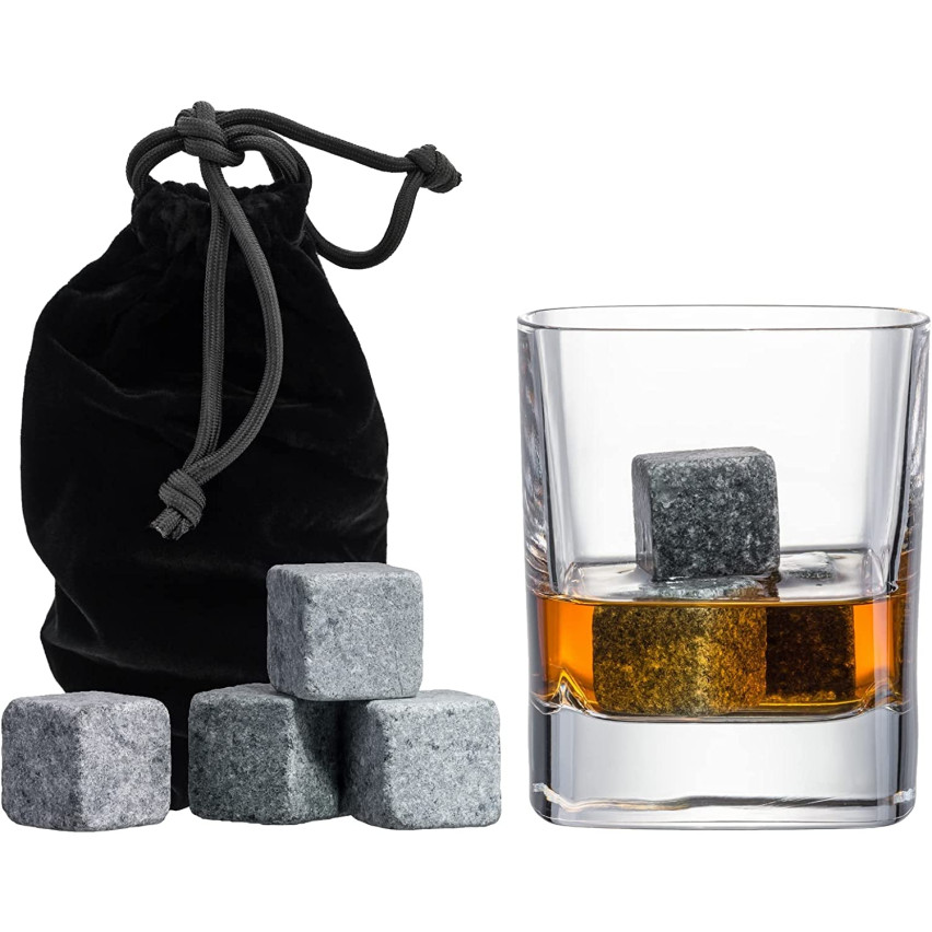 ER76 KAMIENIE LODOWE KAMIENNE KOSTKI WHISKY STONES KOSTKI LODU CHŁODZĄCE ETUI