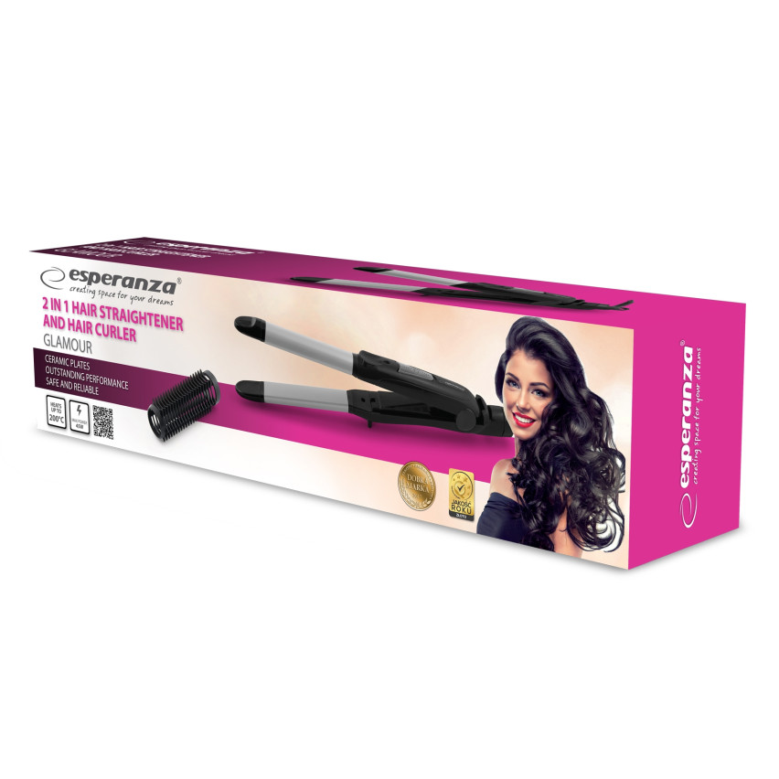 EBP005 PROSTOWNICA Z LOKÓWKĄ DO WŁOSÓW GLAMOUR