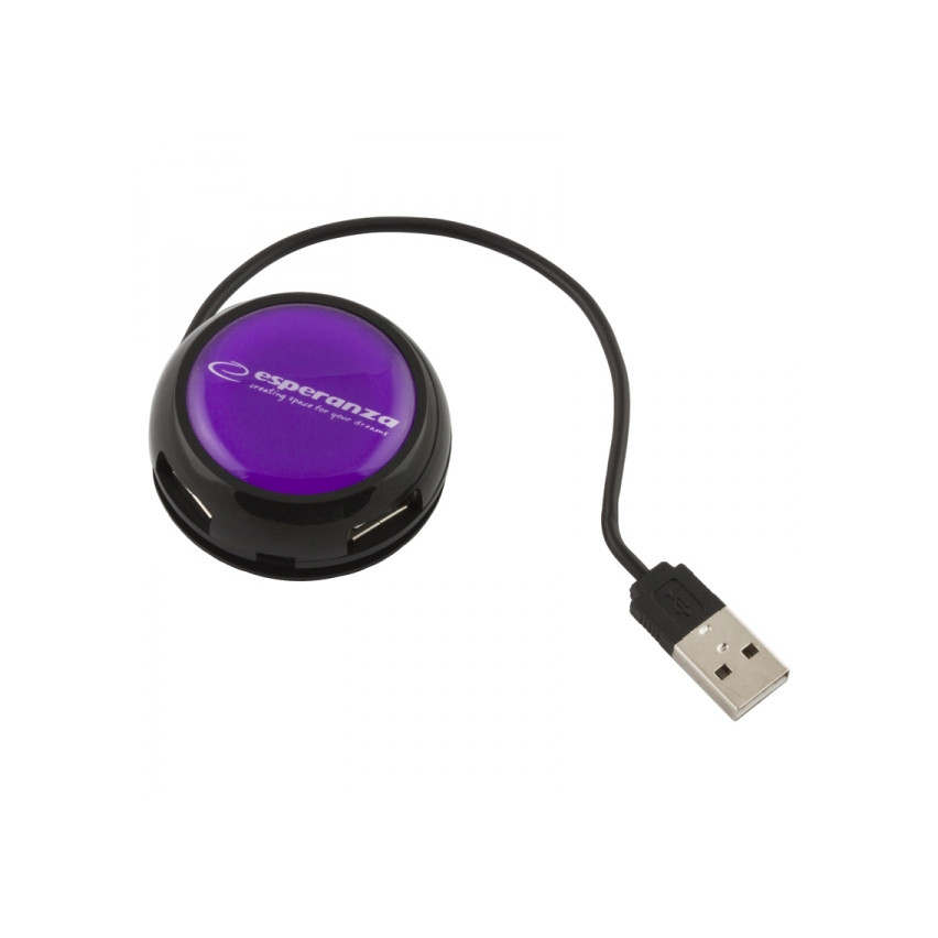 ES272F USB 2.0 HUB 4 PORTY YOYO FIOLETOWY