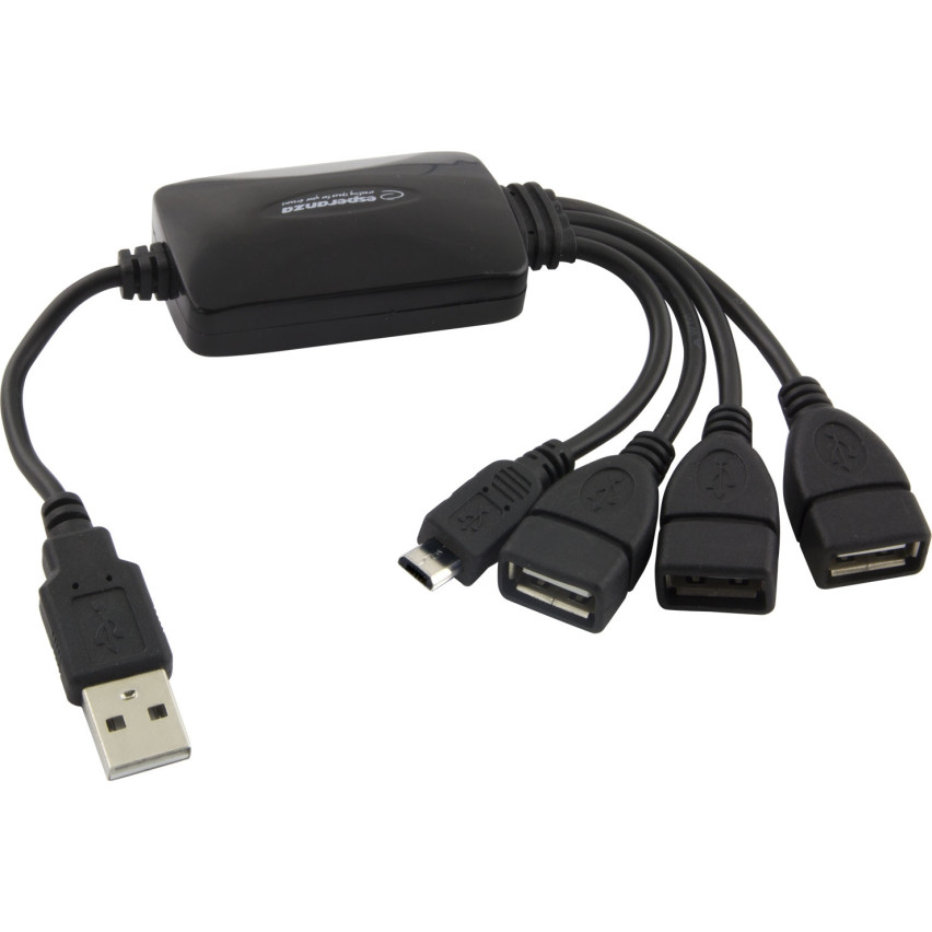 EA158 USB 2.0 HUB 3 PORTY USB + 1 PORT MICRO USB