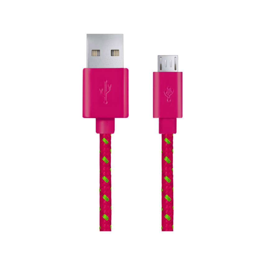 EB175PG ESPERANZA KABEL MICRO USB 2.0 A-B M/M 1.0M OPLOT RÓŻOWY