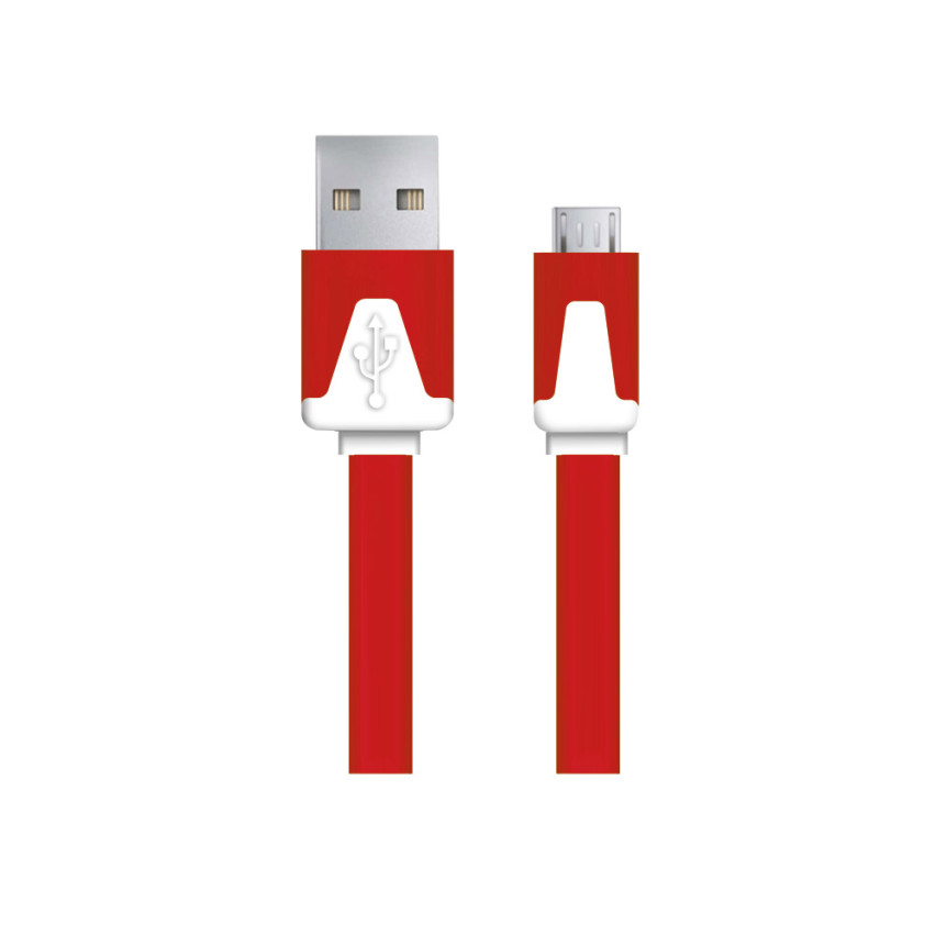 EB182R ESPERANZA KABEL MICRO USB 2.0 A-B M/M 1.8M PŁASKI CZERWONY