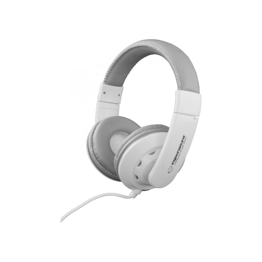 EH144W SŁUCHAWKI AUDIO jack nauszne CORAL BIAŁE kolory