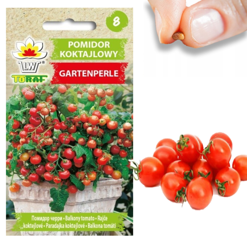 W1169 POMIDOR KOKTAJLOWY GARTENPERLE NASIONA POMIDORA POMIDORKI CHERRY 0,3G