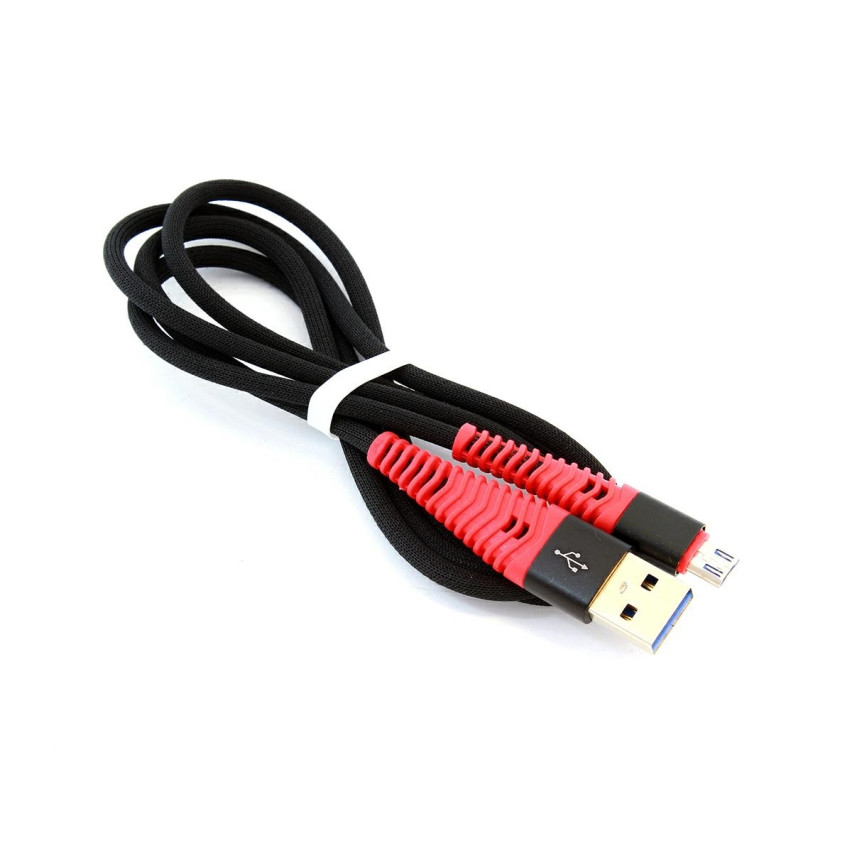 KK21N KABEL MICRO USB 1M QUICK CHARGE nylonowy oplot