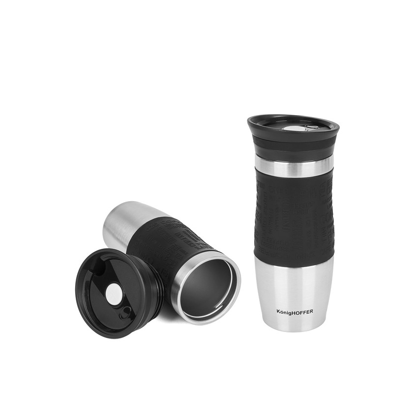 TD18 KUBEK TERMICZNY KonigHOFFER 400ML czarny termos