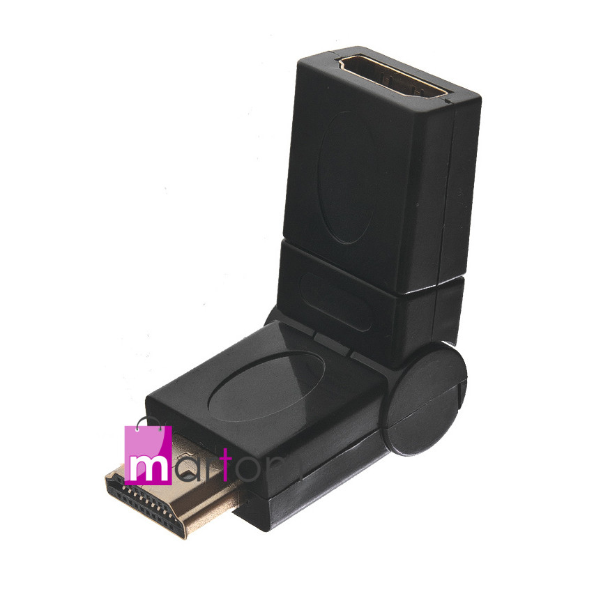 CC25 ADAPTER OBROTOWY 360 HDMI GOLD