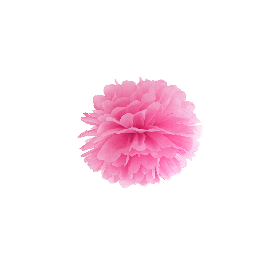 34907 POMPON bibułowy 15 cm biały dekoracja pompony