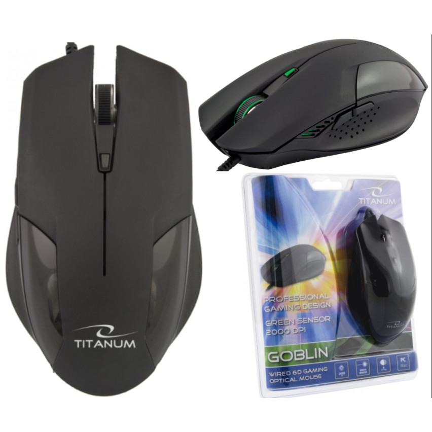 TM106 MYSZ PRZEWODOWA DLA GRACZY 6D USB GOBLIN TITANUM ESPERANZA 6 PRZYCISKÓW