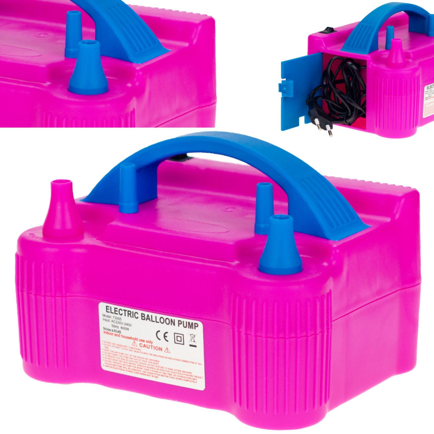 TG53414 ELEKTRYCZNA POMPKA DO BALONÓW 2 DYSZE MOCNA SZYBKA 230v 600w baloników party