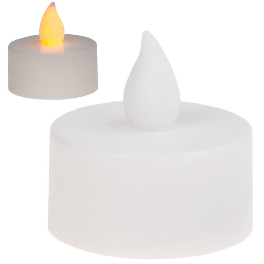 TG59649 ŚWIECZKA ŚWIECA LAMPKA LED WKŁAD DO ZNICZA TEALIGHT ŻÓŁTY PŁOMIEŃ ZNICZ