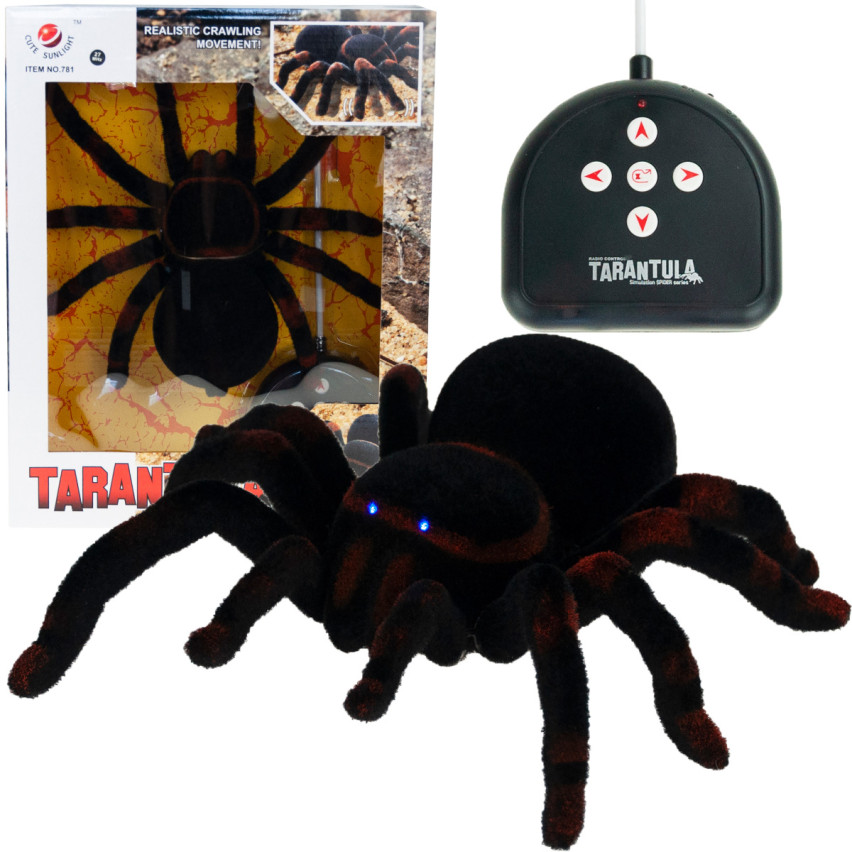 TG64210 PAJĄK GIGANT ZDALNIE STEROWANY TARANTULA Z PILOTEM SPIDER STRASZNY WŁOCHATY