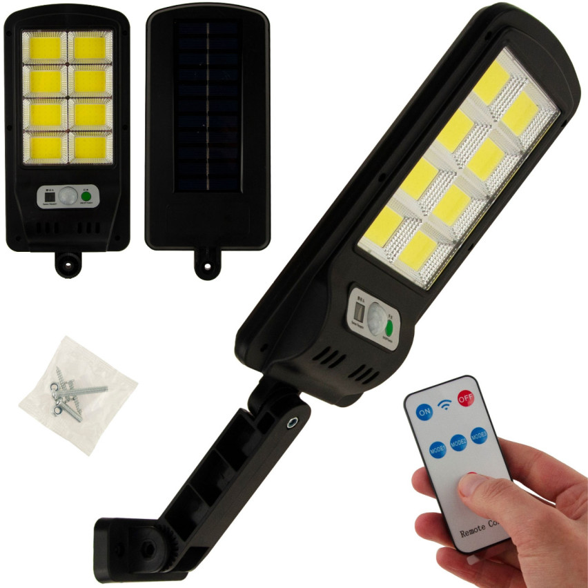 TG64681 LAMPA ULICZNA LED LATARNIA SOLARNA 120led + PILOT