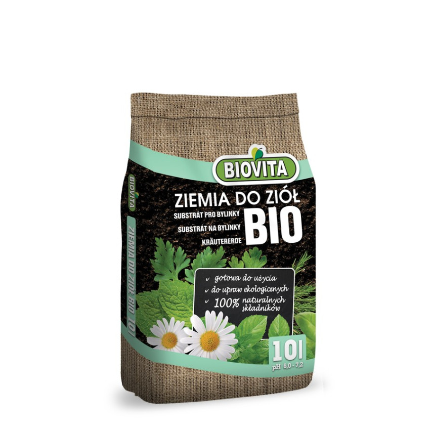 BIO30 Biovita Ziemia, Podłoże BIO do Ziół, Naturalna 10L