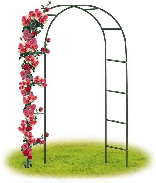 PERG-N3214 PERGOLA OGRODOWA ŁUK NA RÓŻE KWIATY 240cm + KOTWY