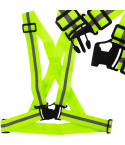 AG590 Szelki odblaskowe, kamizelka odblaskowa regulowana, BHP drogowa