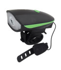 EOT023 LAMPKA LED ROWEROWA NA PRZÓD Z DZWONKIEM 2w1 ESPERANZA MOCNA DZWONEK