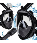 L21B1 MASKA DO SNORKELINGU NURKOWANIA PEŁNOTWARZOWA SYSTEM ODDYCHANIA UCHWYT