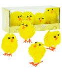 TG66830 KURCZACZKI KURCZAKI WIELKANOCNE PISKLĘTA KURA MINI WIELKANOC STROIK FIGURKI