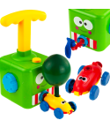 TG67285 SAMOCHÓD WYRZUTNIA BALONÓW AUTKA AERODYNAMICZNY 2 AUTA ZESTAW POMPKA BALONY