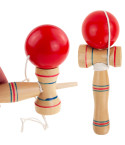 TG67313 KENDAMA DREWNIANA KLASYCZNA JAPOŃSKA GRA ZRĘCZNOŚCIOWA ŁAPANIE PIŁECZKI