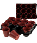 TG67324 DONICZKI PRODUKCYJNE multiplaty DO ROZSAD WYSIEWU SADZONEK12SZT +PALETKA