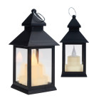 TG73372-2 LAMPION LATARENKA na roraty LED LATARNIA ZE ŚWIECZKĄ RUCHOMY PŁOMIE grób